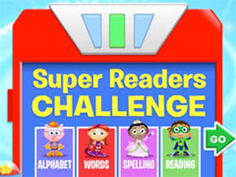 Super Readers Challenge Preschool Interactive Pbs Learningmedia