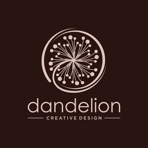 Dandelion Flower Logo Icon Design Template 7619789 Vector Art At Vecteezy