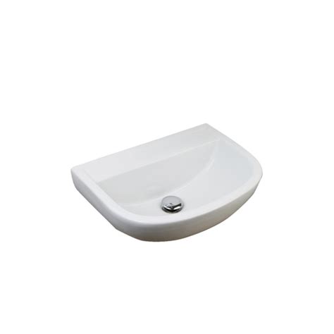 Compact 50cm Wall Hung Basin No Tap Hole From Rak Ceramics Only £54 99