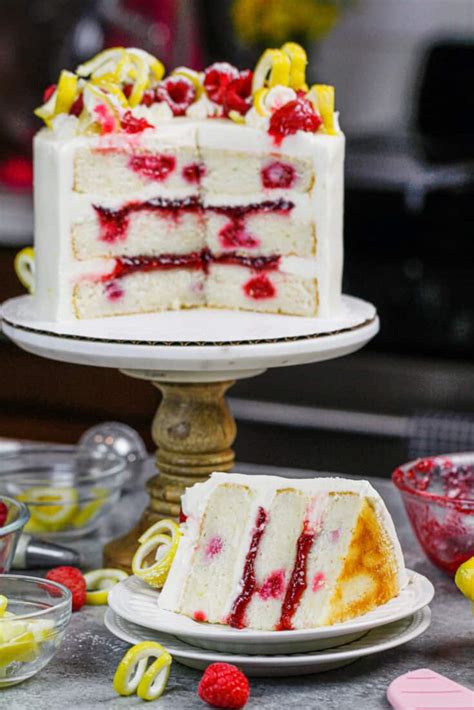 By nicole rees fine cooking issue 70. Lemon Cake with Raspberry Filling: 6-inch Cake Recipe ...