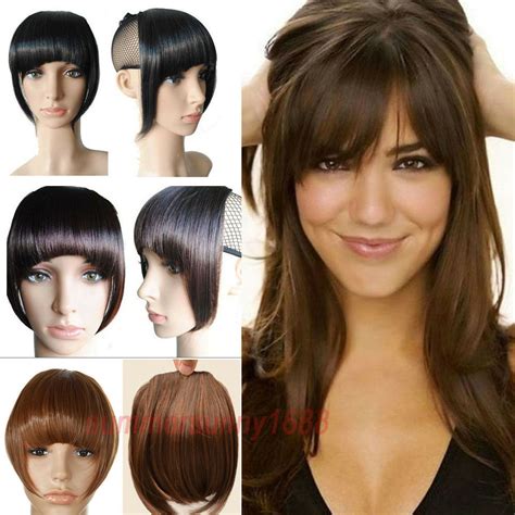 50 short hairstyles and haircuts for major inspo. Straight Front Bangs Fringe Piece Clip In Hair Extension ...