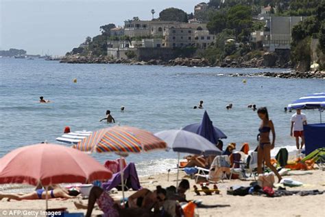 Nude Swimmers On The French Riviera Join The Protests Against The King Of Saudi Arabia Who Is