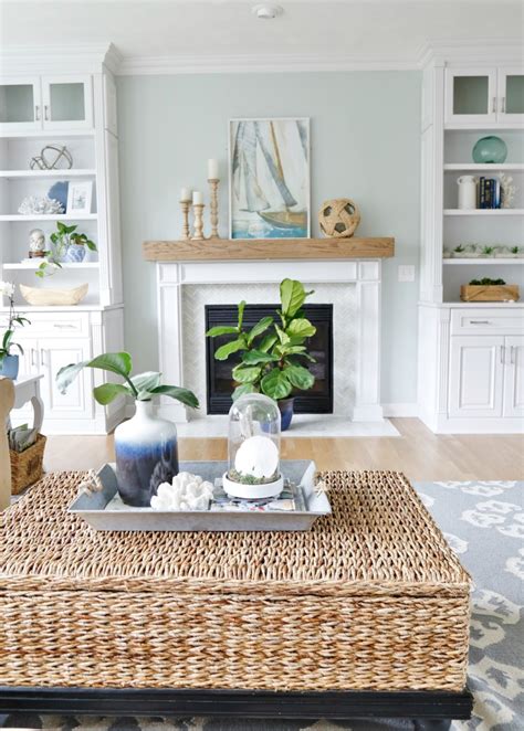 You don't have to wait for santa (or the post office) to drop off your gifts and decor with our convenient pickup options. Summer Blues Coastal Family Room Tour - Sand and Sisal