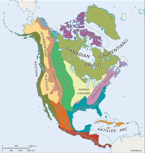 North America Natural Regions Students Britannica Kids Homework Help