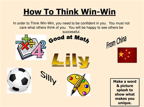 Ppt Habit 4 Think Win Win Based On The Work Of Stephen Covey