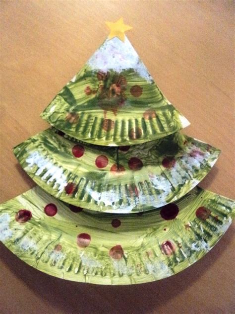 A Little Learning For Two Paper Plate Christmas Trees
