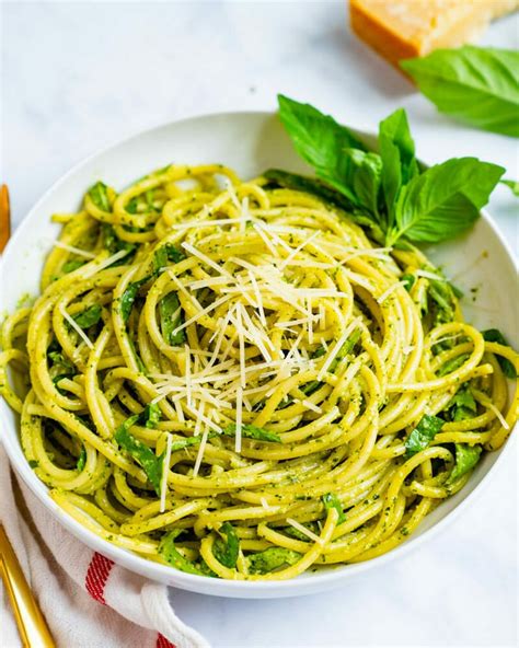 Pesto Spaghetti A Couple Cooks