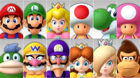 Mario Party All Playable Characters St Place Youtube