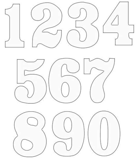 Check spelling or type a new query. Clipart Numbers | Numbers Clipart | Moldes de letras ...