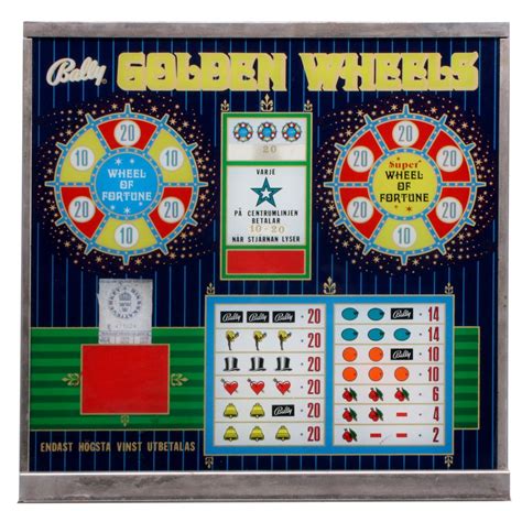 37 A Vintage Bally Wheel Of Fortune Game Front