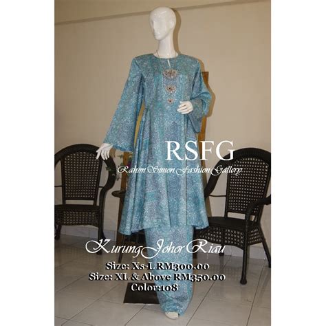 Asalamualaikum.untuk memudahkan pelanggan membuat pilihan dan melihat koleksi kami,puan boleh layari instagram kami yg ini @rsfg.stock lebih mudah dan. Gaya Terbaru 54+ Baju Kurung Johor Riau