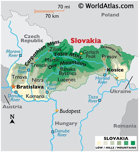 It is bordered by austria, the czech republic, hungary, poland, and the ukraine. Slovakia Maps & Facts - World Atlas