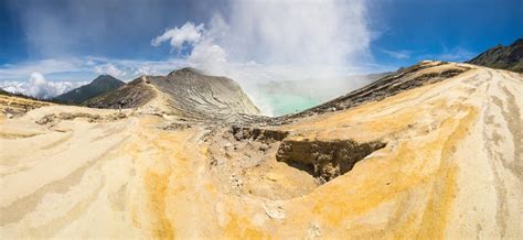 Ijen Volcano In East Java Indonesia Stock Image Image Of Asian