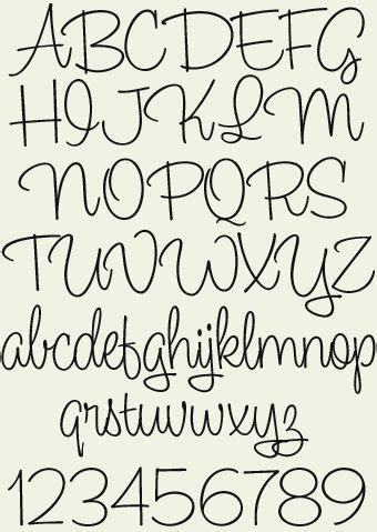 Beautiful handwriting alphabet description : Perfect for any project that requires a personal and ...