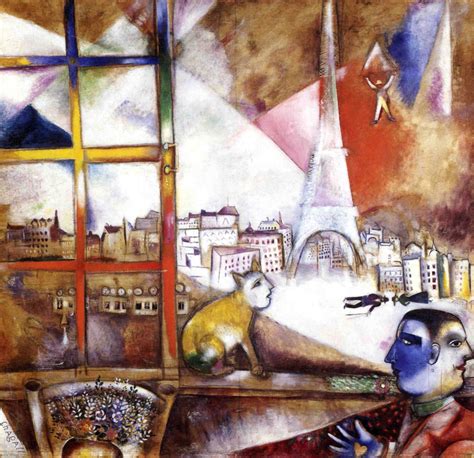Marc Chagall Paris Through My Window 1913 Tuttart Pittura