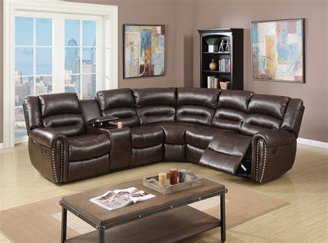Leather Sectional Sofas With Recliners And Cup Holders Cabinets Matttroy