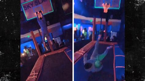 Kevin Hart Mostly Fails At Dunking Off A Trampoline