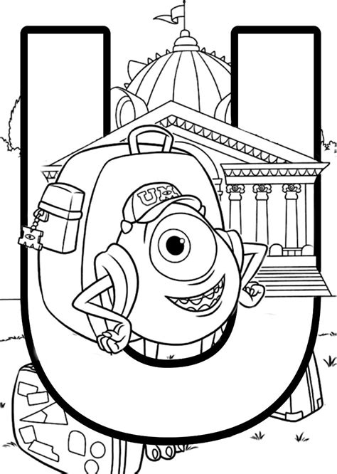 Free Printable Disney Alphabet Coloring Pages - Wickedgoodcause