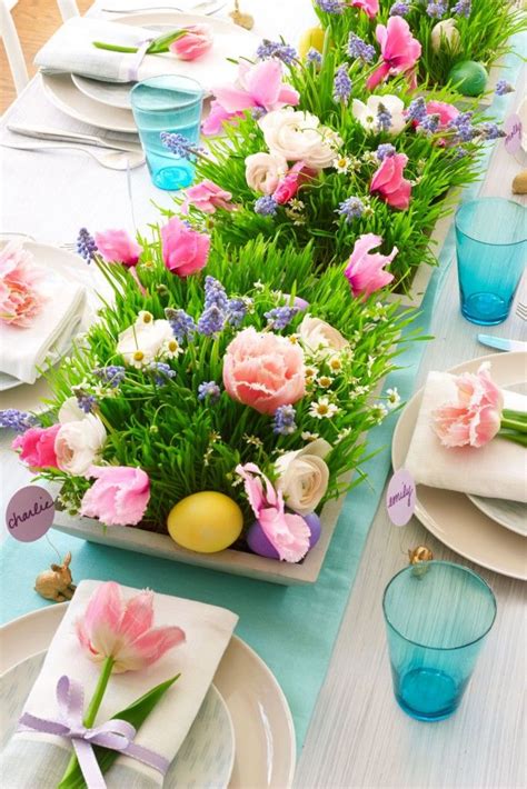 20 Wonderful Table Decorations For A Lovely Easter Brunch Top