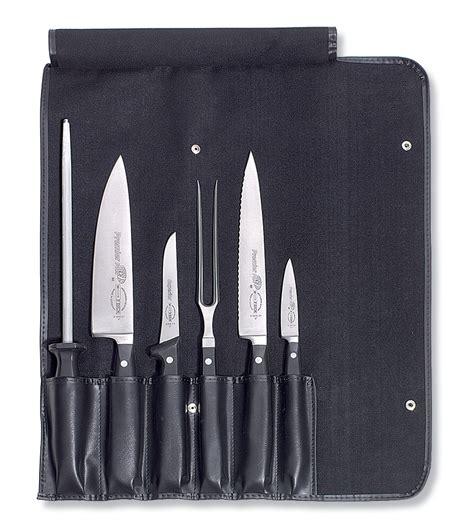 f dick 6 piece professional knife set with roll bag knife sets bakedeco