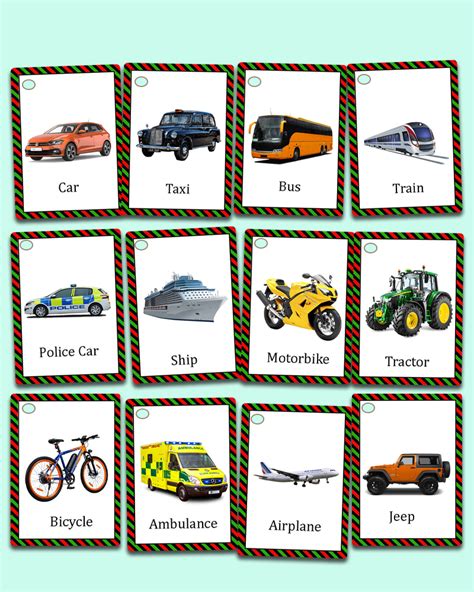 Buy The Best Transport Flashcards For Preschool 2022 Zstore Uk