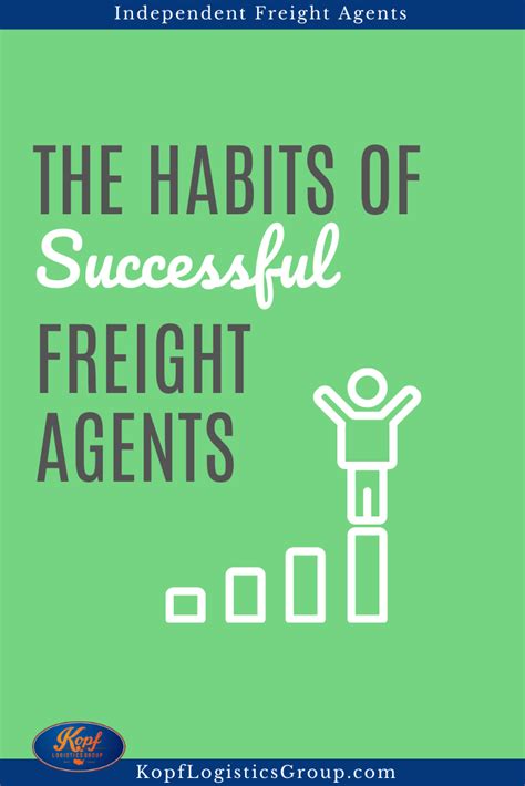 The Habits of Successful Freight Agents | Kopf Logistics Group in 2020 ...