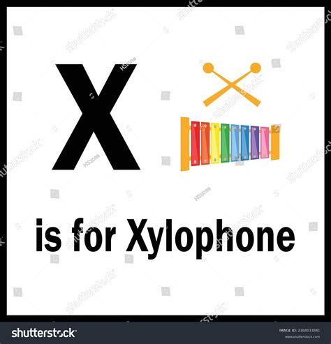 Alphabet X Xylophone Vector Image Alphabet Stock Vector Royalty Free