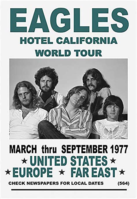 The Eagles Vintage Concert Poster Iron On Transfer 3 Divine Bovinity