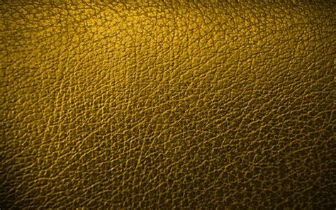 Download Wallpapers Yellow Leather Background 4k Leather Patterns