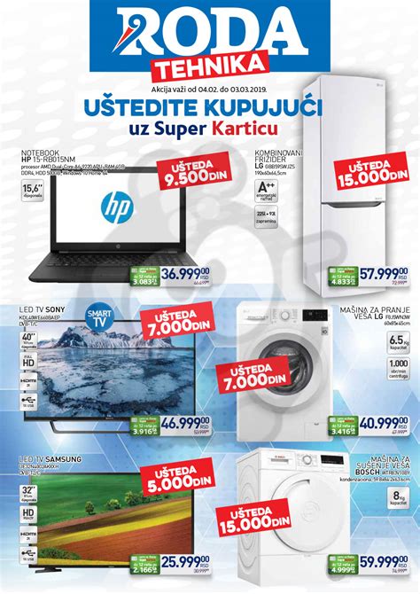 Nova tehnomanija akcija aktualna je od 01.06.2021 do 30.06.2021. Roda Katalog Akcija Tehnika Super Kartica 04.02. - 03.03 ...