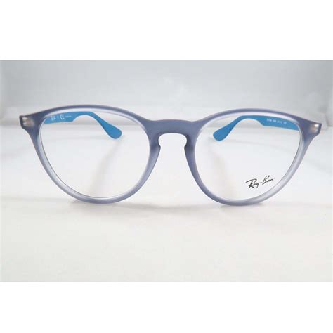 Ray Ban Rb 7046 5484 Azure Iridescent New Authentic Eyeglasses 51 18 140 See My Glasses