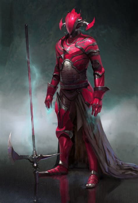 Red Knight By Antti Hakosaari Imaginaryknights Concept Art