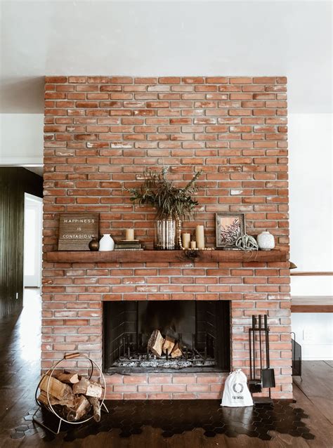 Rustic Mantels For Brick Fireplaces