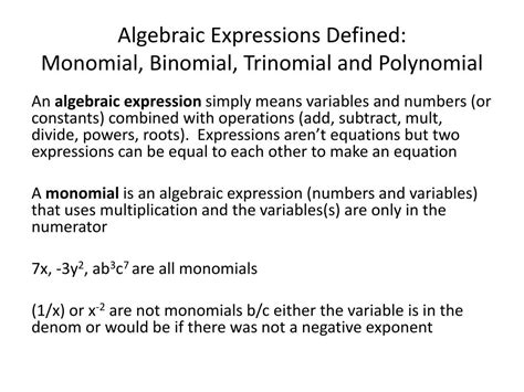 View 9 Monomial Binomial Trinomial Definition Patchquoteqjibril