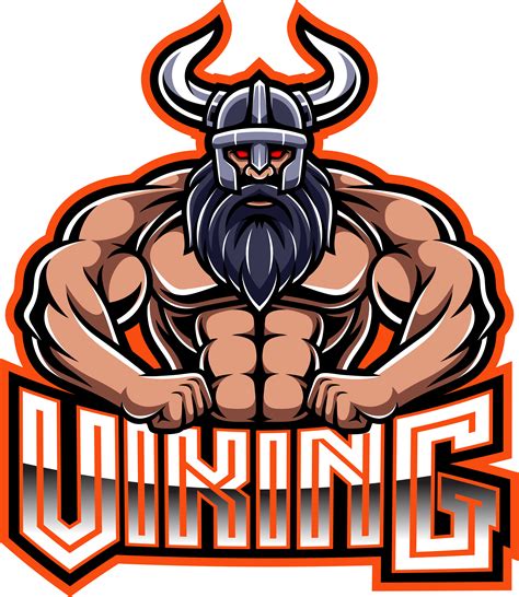 Viking Mascot Gaming Logo Design By Visink Thehungryjpeg