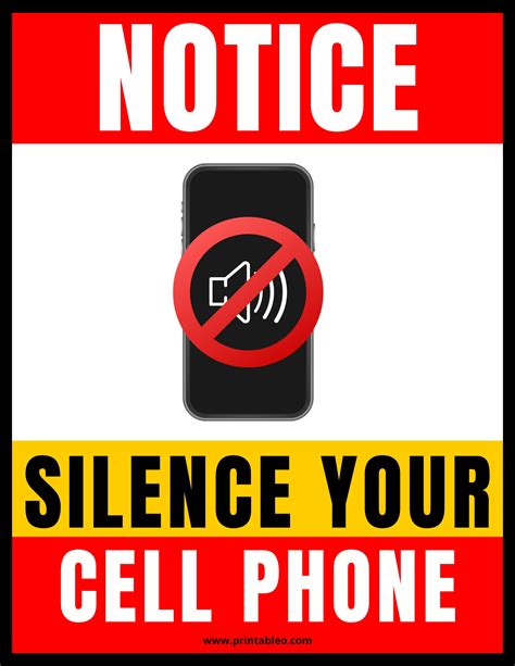 45 Printable No Cell Phone Signs Download Free Pdfs