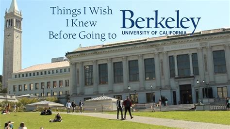 Things I Wish I Knew Before Going To Uc Berkeley Freshman Advice