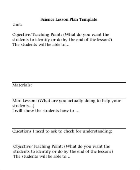 Lesson Plan Template 14 Free Word Pdf Documents Download Free
