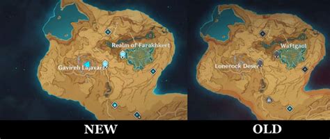 Genshin Impact 36 Map Leaks Reveal New Names For Upcoming Desert