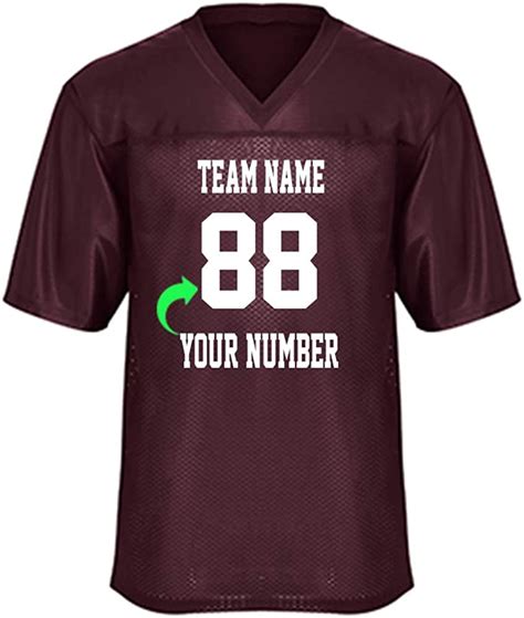 Customize Your Own Football Jersey With Your Name And Team