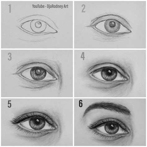 Easy Way To Draw Realistic Eyes Step By Step Https Youtu Be Anwmmprnkla Google Sear