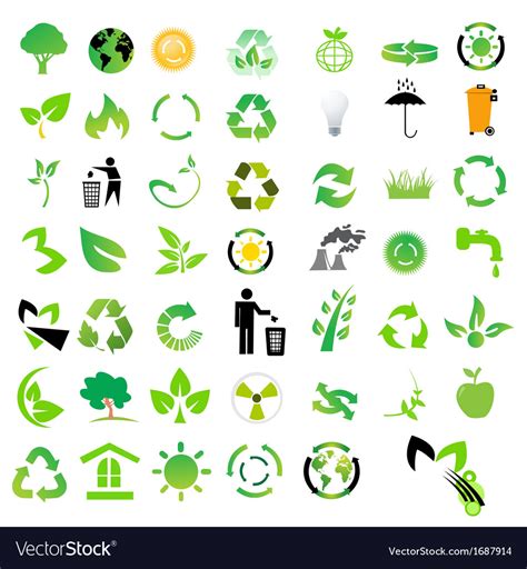 Set Of Environmental Icons Royalty Free Vector Image