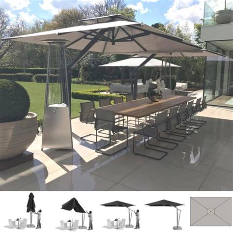 Browse selection of patio parasols, hexagon, octagon or rectangle canopy, find the best pieces in a range of colours and styles, always at attractive. Poggesi Cantilever Side Arm Parasols - 4.0 x 3.0m ...