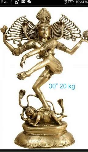 30 Inch Brass Nataraja Statues Temple At Rs 1000kg In New Delhi Id 24320026255