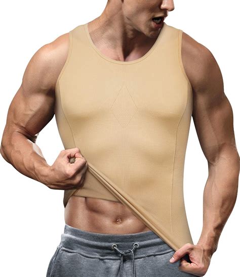 Amazon Com Tailong Compression Shirts For Men Shapewear Slimming Body