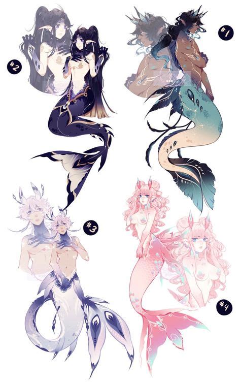Drawing Mermaid Sirens Character Design 24 Ideas