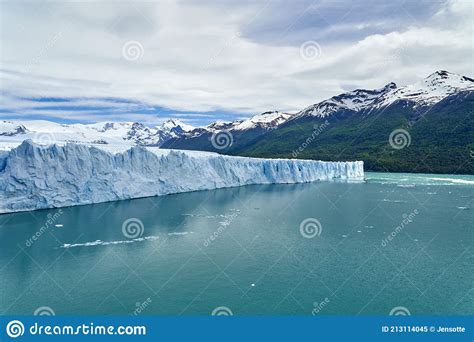 Blue Ice Of Perito Moreno Glacier In Glaciers National Park In