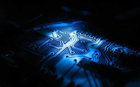 Free Download Blue Circuit Board Hd Wallpaper 1920x1200 For Your