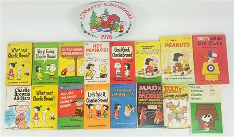 Lot Detail 1960s 1970s Charlie Brown Charles M Schulz Books And Dennis