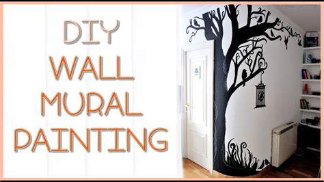 These temporary wallpaper are attractive and fit well with any interior. DIY Tree wall mural | Silvia Quiros - YouTube